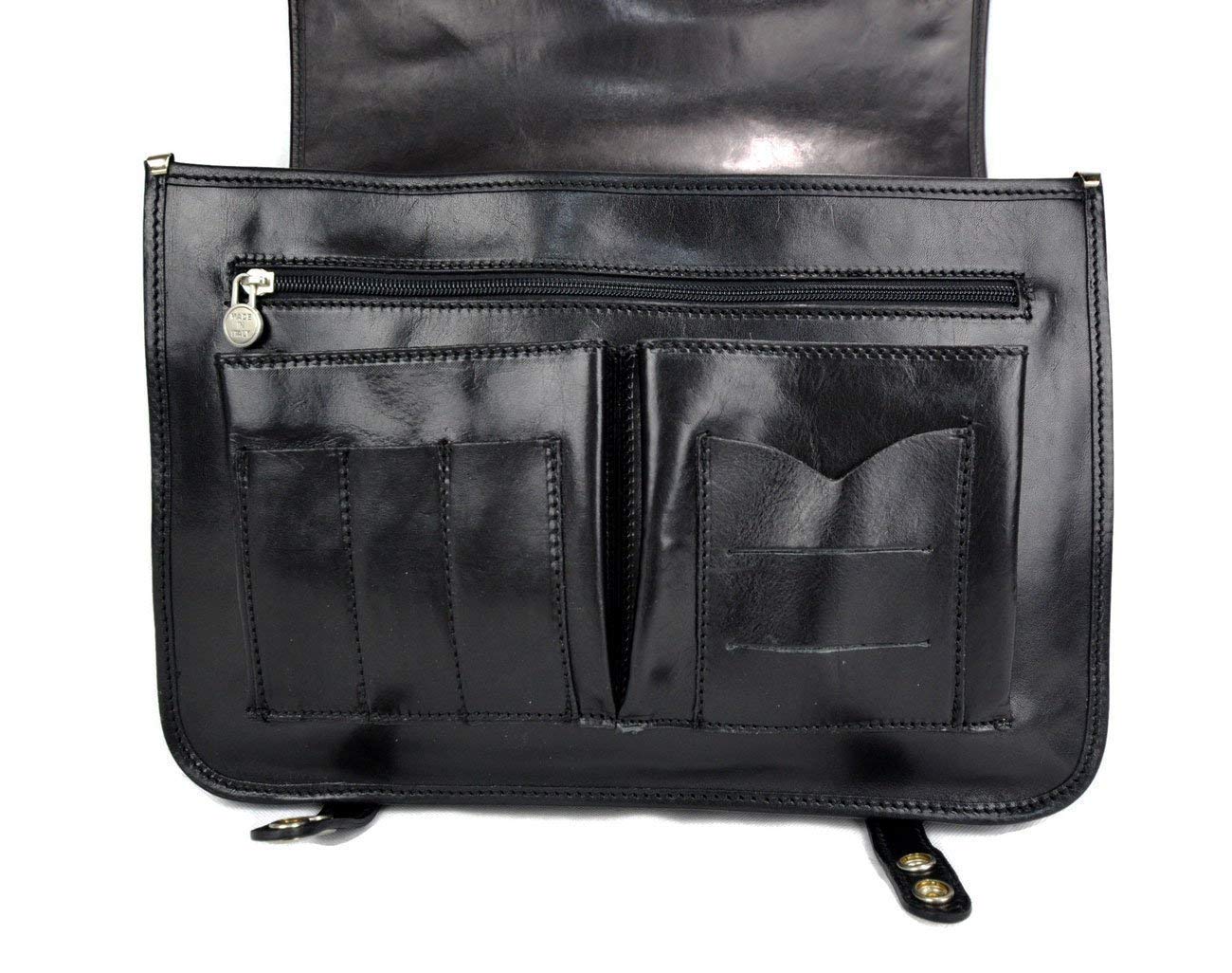 Premium Genuine Leather Shoulder Bag for Women & Men - Durable Messenger Satchel with Adjustable Strap, Business & Travel Crossbody Bag - Perfect for Office, Commuting & Daily Use