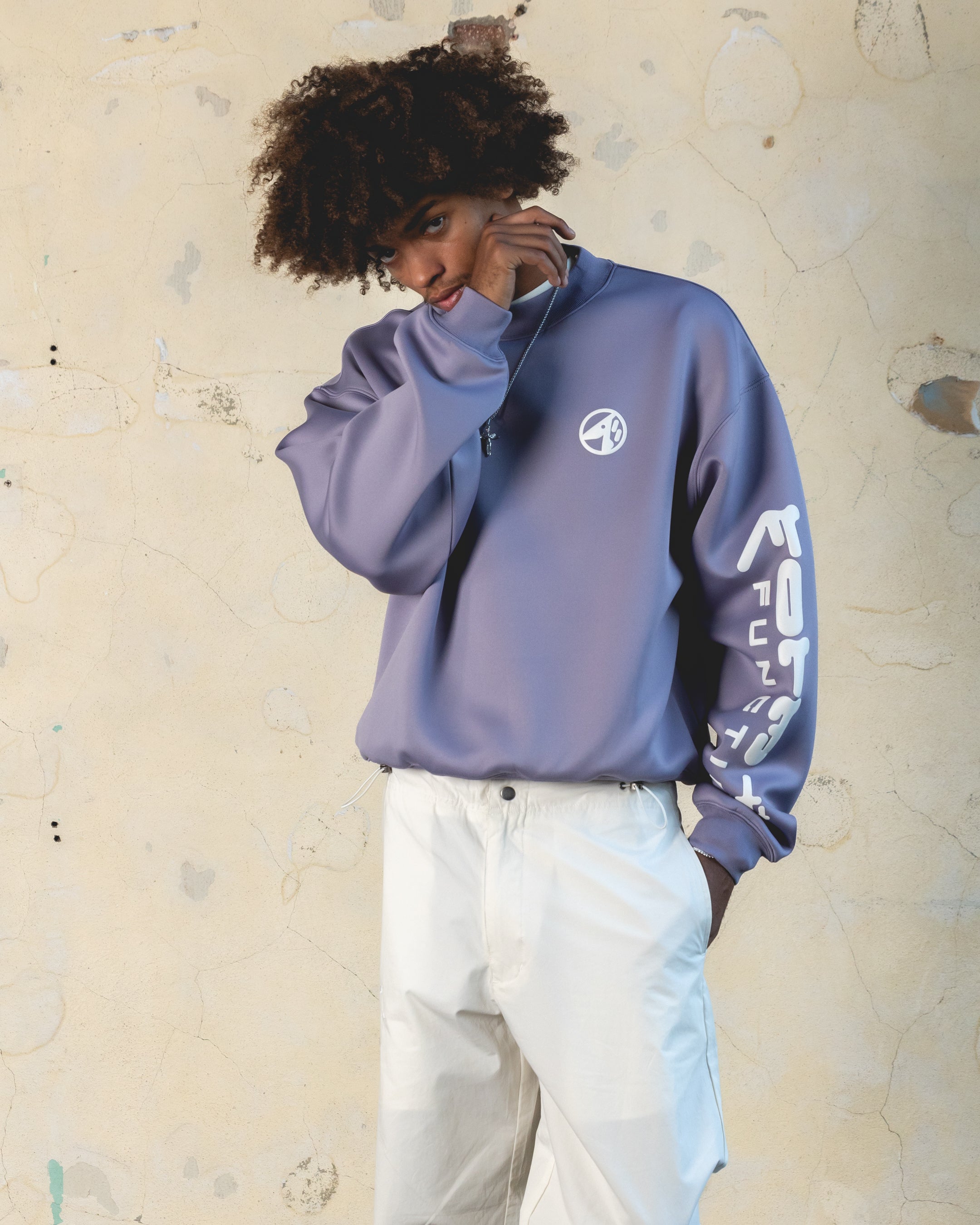 404 Form Crewneck Sweatshirt - Soft Purple Unisex Pullover for Men & Women | Perfect for Casual Wear, Street Style & Loungewear