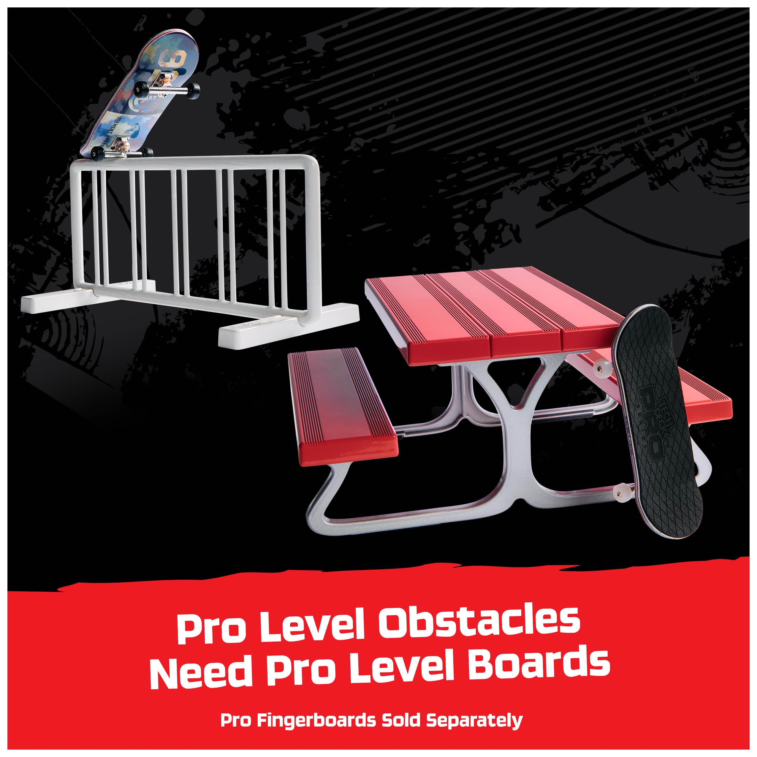 Tech Deck Pro Series Daily Grind Pack 2.0 - Complete Finger Skateboard Set with Picnic Table & Bike Rack | Mini Skateboard Toys for Boys & Girls Ages 6+ | Perfect for Indoor Play, Desk Fun & Fingerboard Tricks