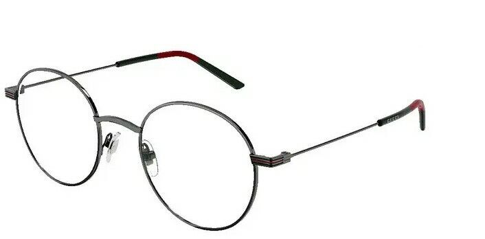 Gucci GG 1054OK 004 Ruthenium Metal Round Unisex Eyeglasses