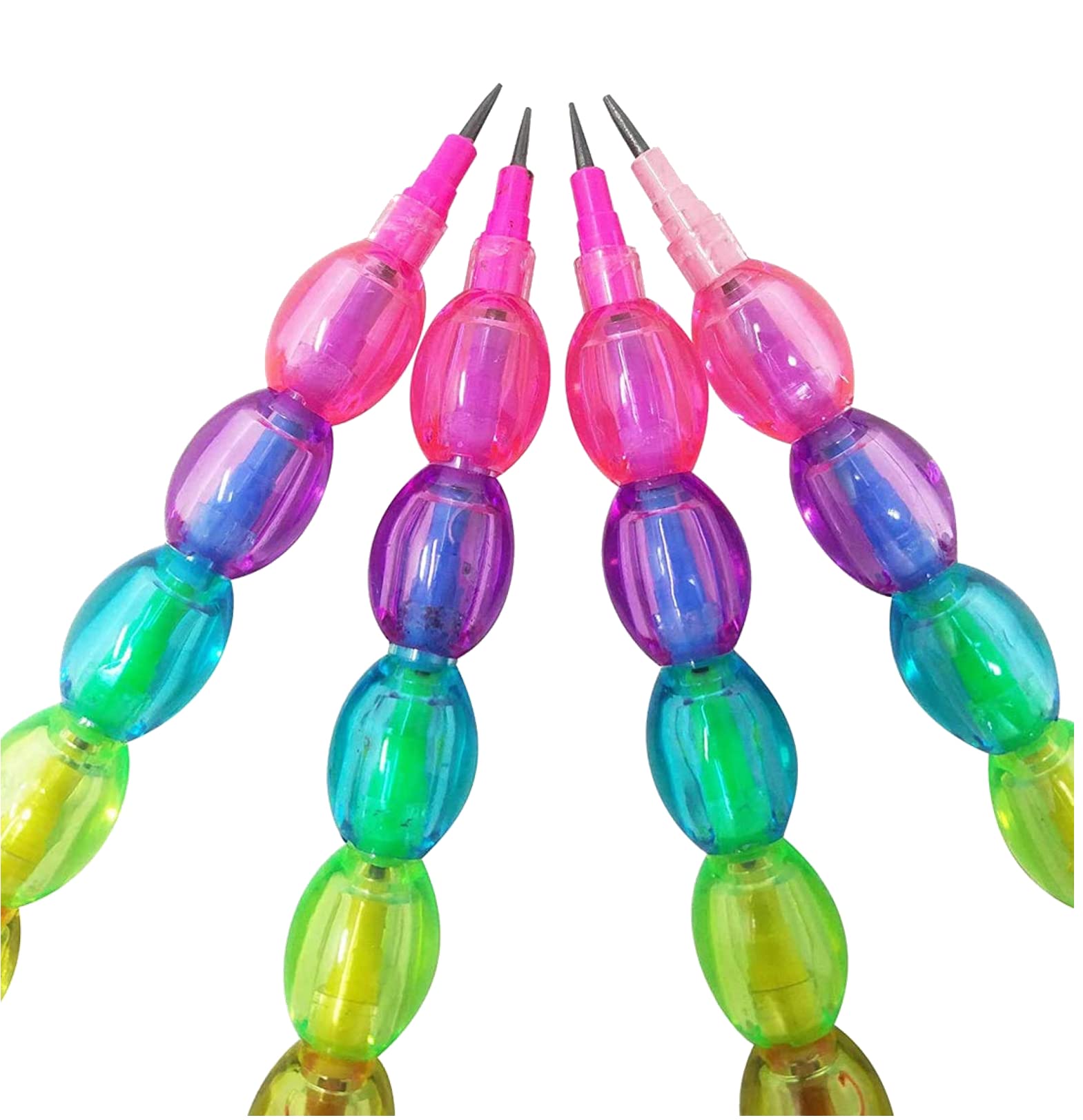 ShubhKraft Bulk Non-Sharpening Pearl Moti Pencils for Kids - 16-Piece Multicolor Set - Perfect for Birthday Party Favors, School Rewards & Classroom Gifts