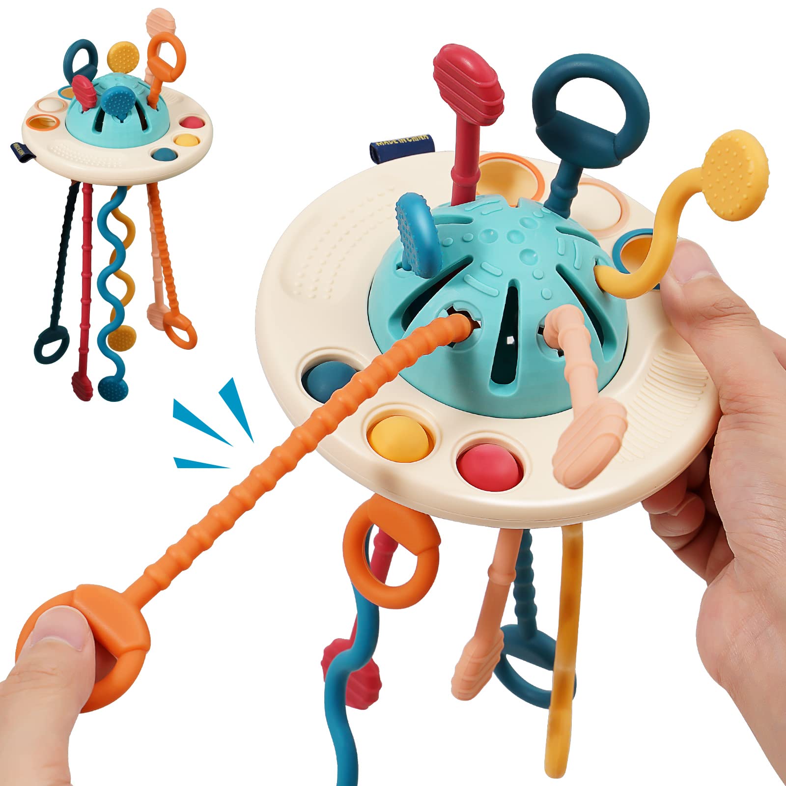 Montessori Toys for 1 Year Old - Sensory Travel Toys for Babies 6-12 Months | Perfect for Airplane & Fine Motor Skills Development