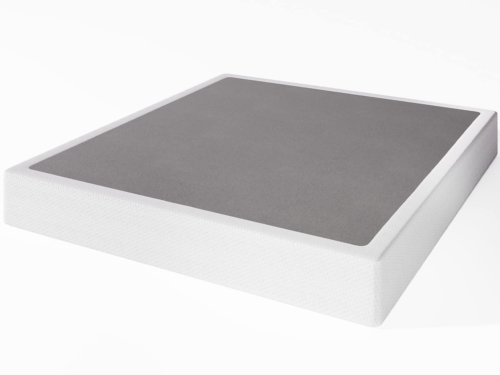 9 Inch Heavy Duty Full Size Box Spring with Fabric Cover - Easy Assembly, Non-Slip, Noise-Free Metal Foundation for Bed Frame - Perfect for Guest Rooms, Dorms & Home Bedrooms