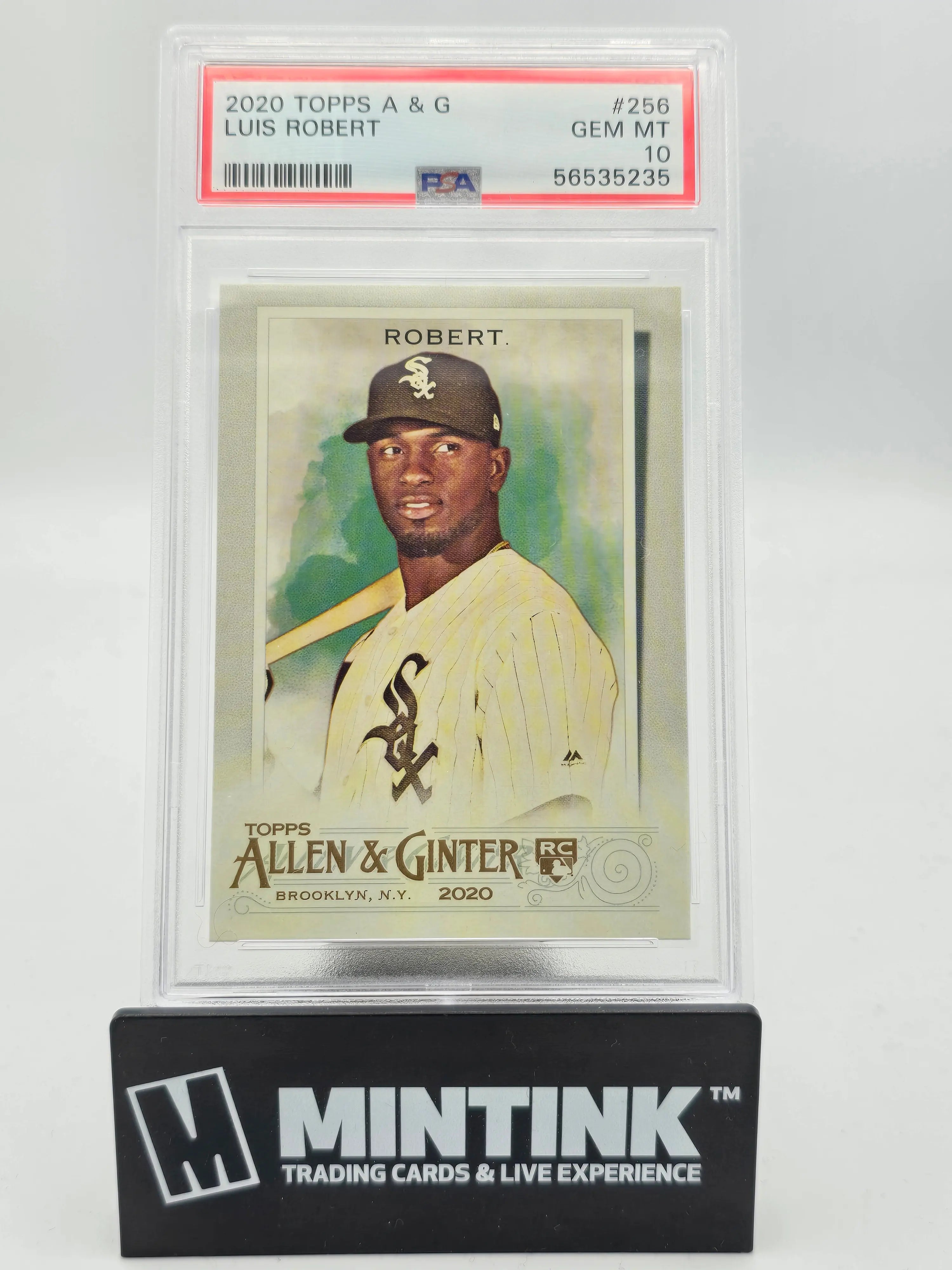 2020 Topps Allen & Ginter Baseball Luis Robert Rookie Card #256 PSA 10 Gem Mint - Perfect for Baseball Card Collectors & Sports Memorabilia Displays
