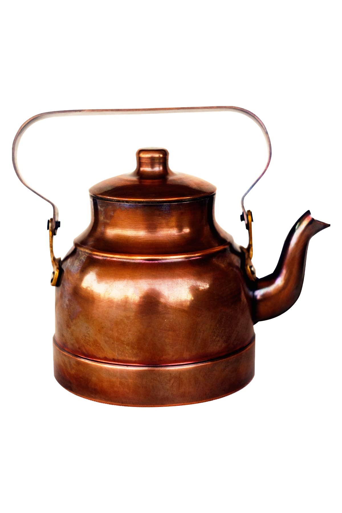 Premium Handcrafted 1.3L Copper Tea Kettle - Antique Oxidized Finish for Stovetop & Electric Use - Perfect for Tea Ceremonies, Home Decor & Gift Giving