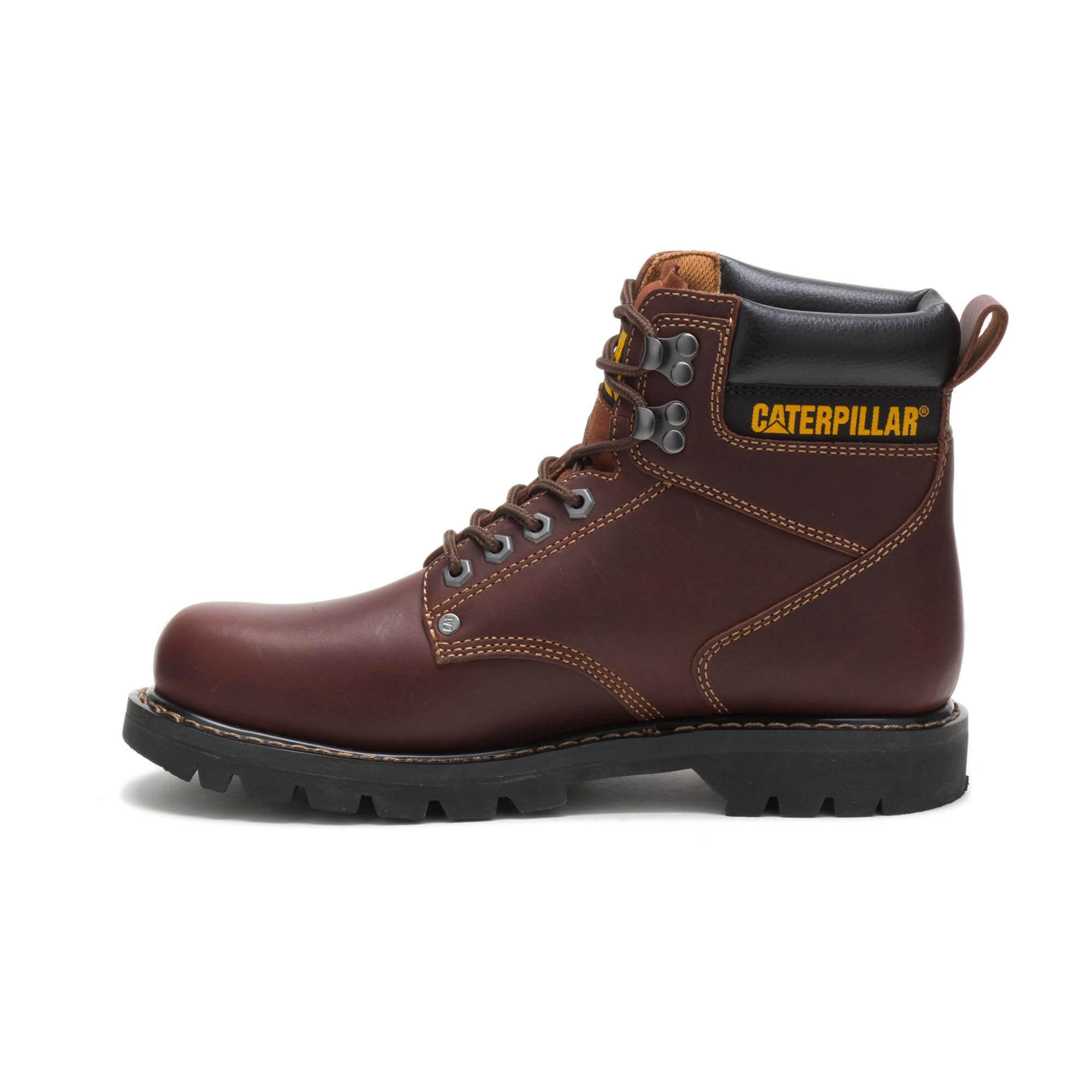 CAT Men's Second Shift Soft Toe Work Boots - Comfortable & Durable Steel Toe Shoes for Construction, Warehouse & Outdoor Work