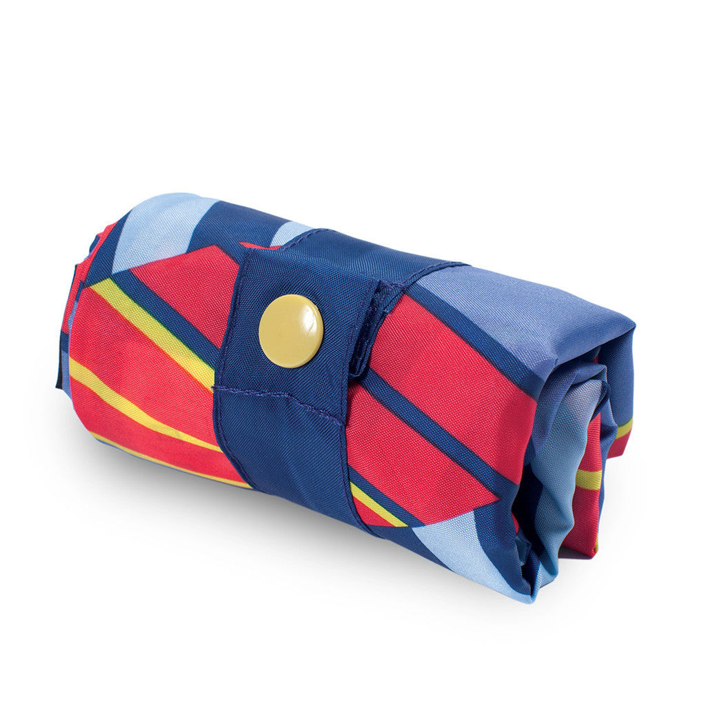 LOQI GEOMETRIC Collection Tote Bag - Stylish Reusable Shopping Bag for Women & Men - Perfect for Groceries, Beach, Travel & Work (Eco-Friendly Foldable Design)