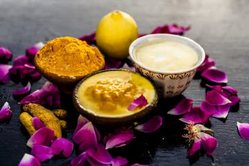 Best Ayurvedic Ubtan Face & Body Scrub - Natural Rose, Sandalwood & Turmeric for Tan Removal, Acne & Blemish Treatment (100g) | Daily Skincare & Spa Routine