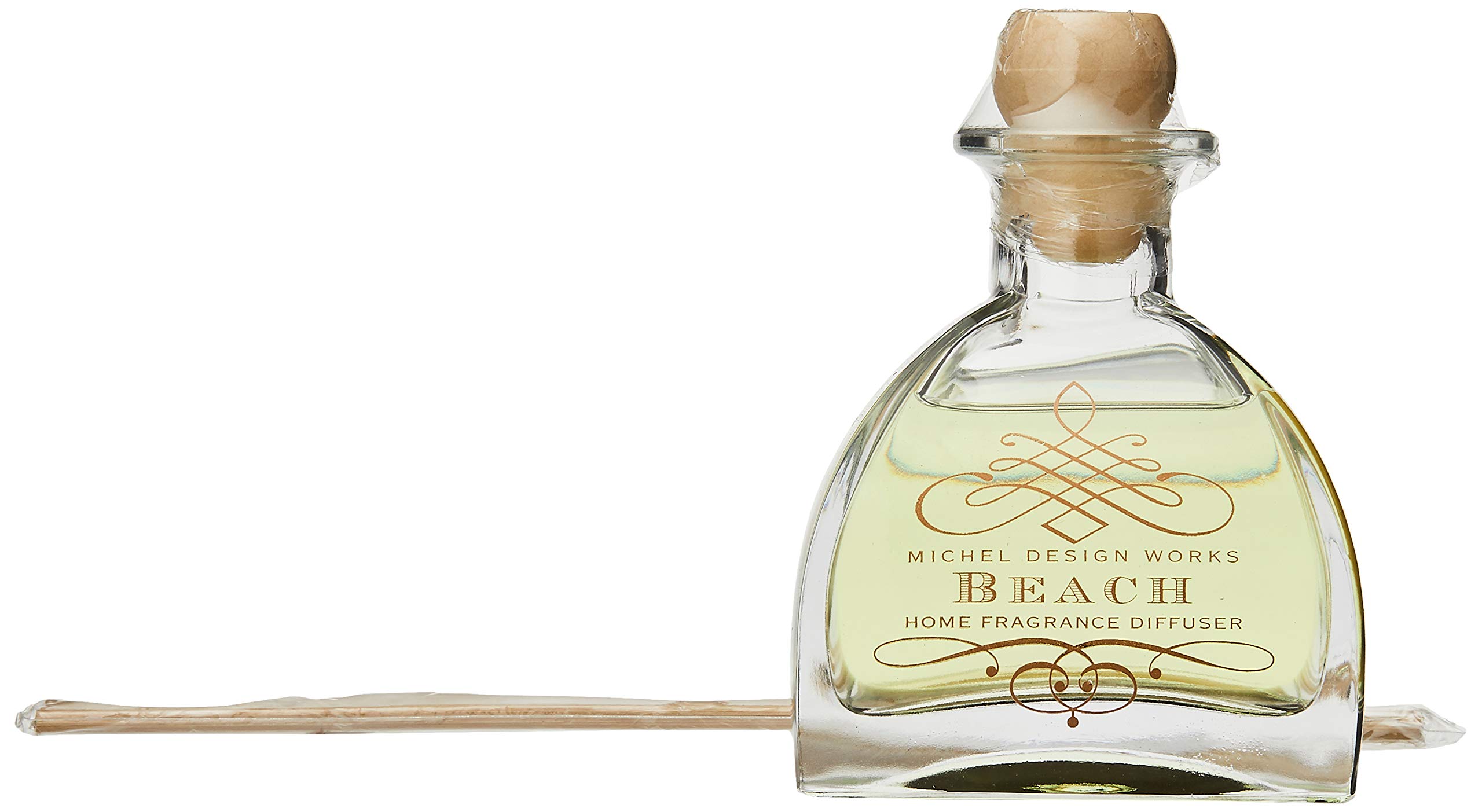 Michel Design Works Beach Scented Reed Diffuser - Premium Home Fragrance Oil Diffuser for Living Room, Bedroom & Bathroom | Long-Lasting Aromatherapy for Relaxation & Stress Relief