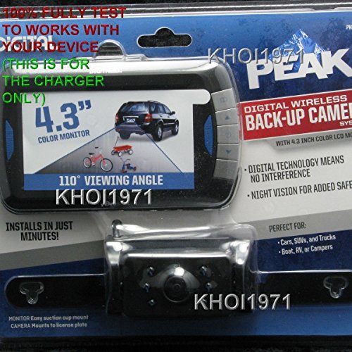 8-Foot Car Power Adapter Cable for PKC0BU4/PKCOBU4 Backup Cameras - Compatible with 4.3-Inch Screen Peak Wireless Backup Cameras - Perfect for Truck, RV & Trailer Rear View Safety Systems