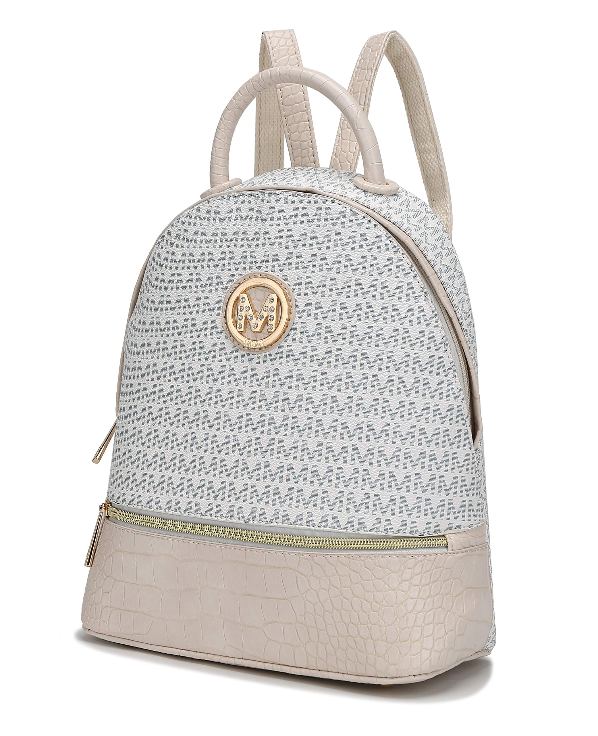 MKF Vegan Leather Backpack for Women - Stylish Travel & Work Bag