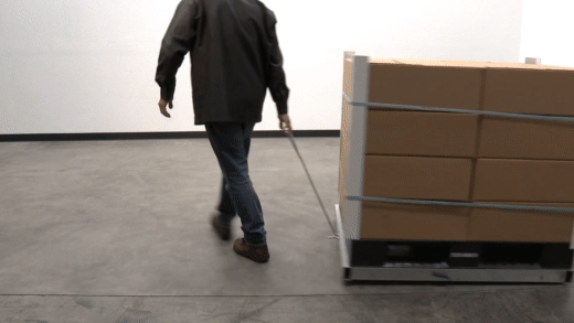 Heavy Duty Aluminum Pallet Dolly - 1000 lbs Capacity, Industrial Warehouse Cart with 4 Swivel Wheels for Moving Pallets, Boxes & Supplies - Perfect for Warehouses, Factories & Retail Stores