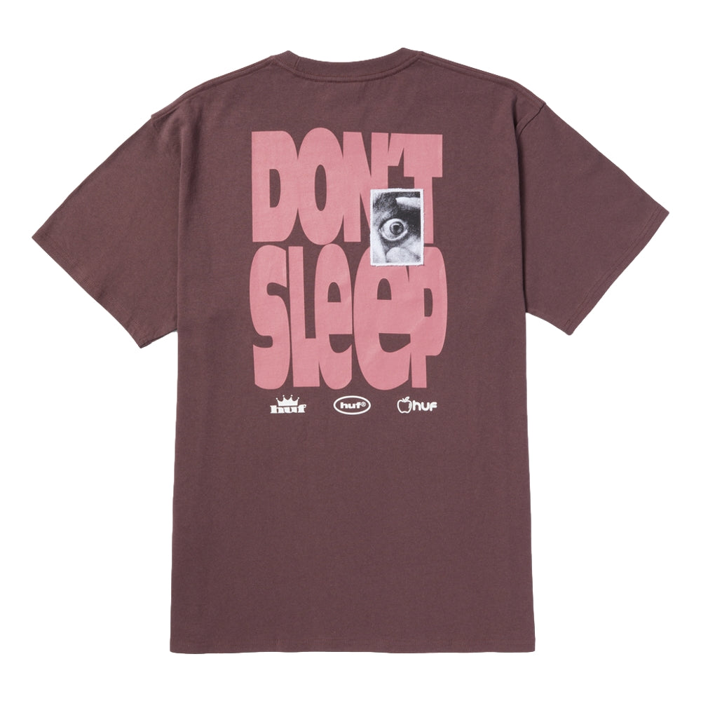 HUF Cousin of Death Short Sleeve T-Shirt - Eggplant Purple for Men & Women | Streetwear Fashion, Casual Wear, Skater Style