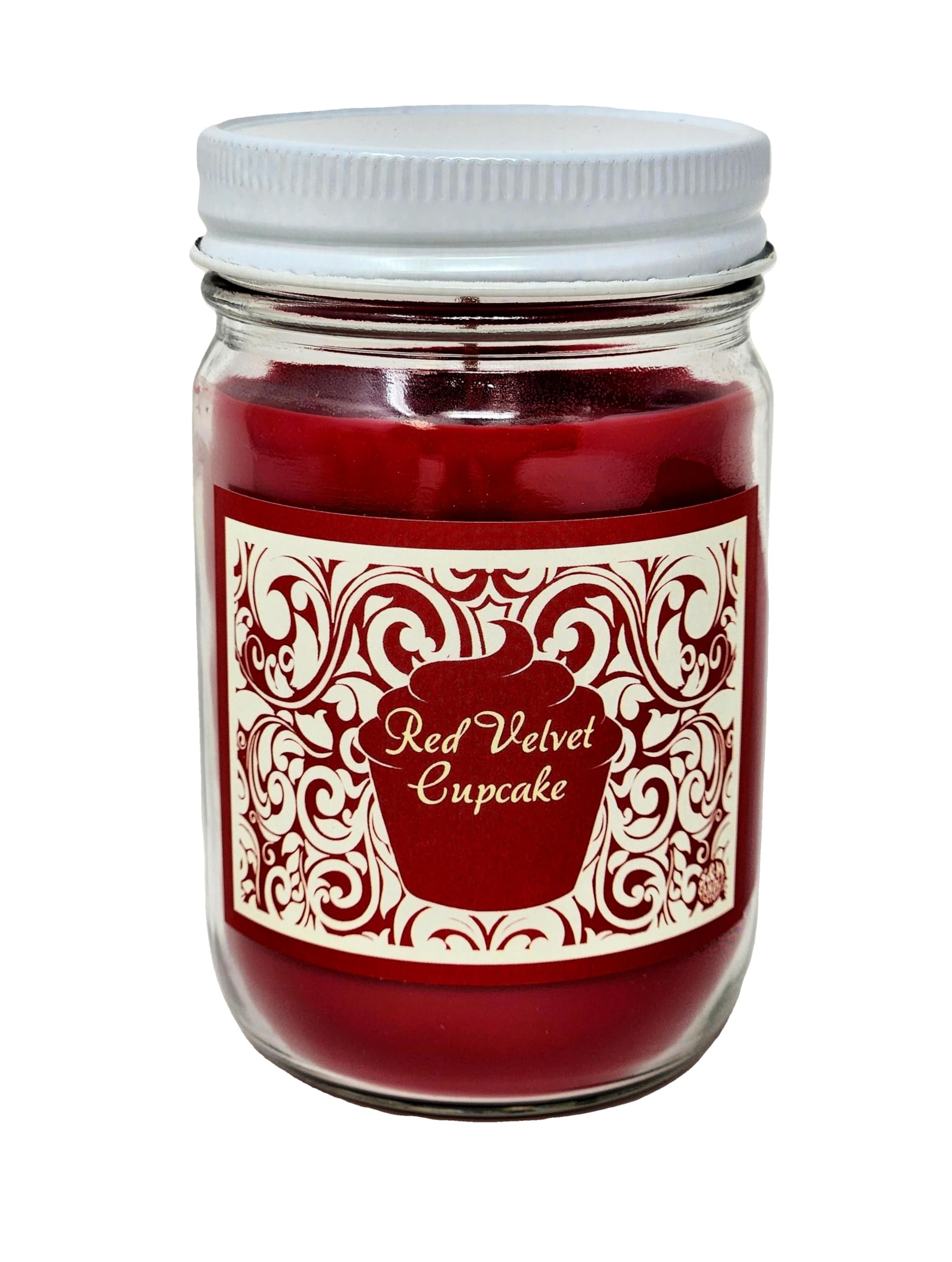 Red Velvet Cupcake Scented Soy Wax Candle - 12oz Valentine's Day Gift in Box - Romantic Home Decor for Bedroom, Bath & Dinner Parties