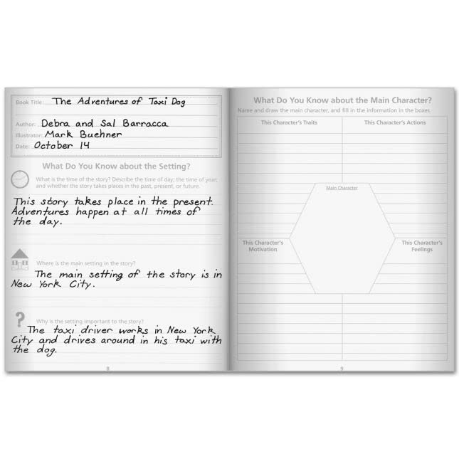 Really Good Stuff Read And Respond Flip Journals - Set of 12 Interactive Writing Notebooks for Classroom Activities, Reading Comprehension & Creative Writing Practice - Perfect for Elementary Students & Teachers