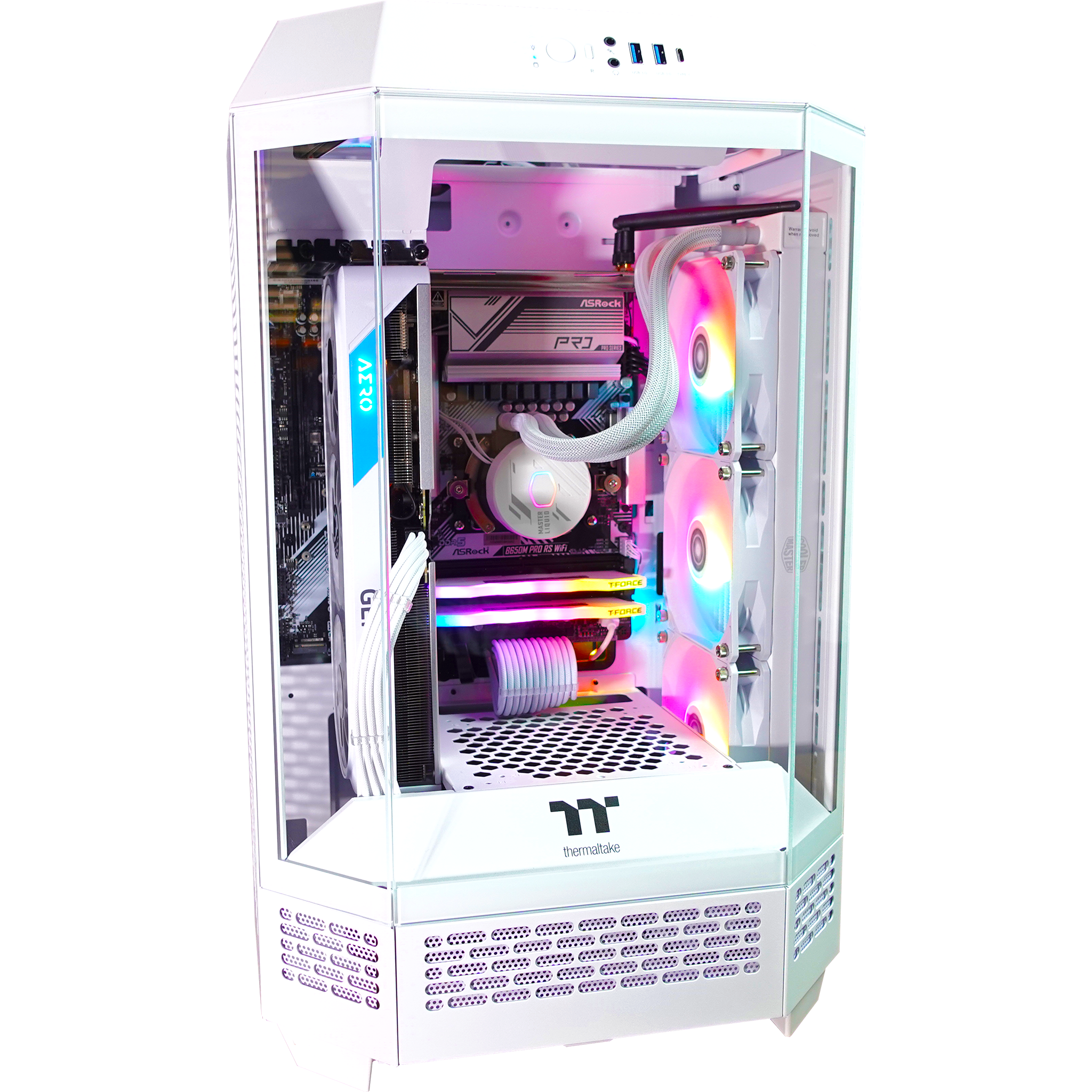 Thermaltake Tower Ghost Premier Gaming PC - Ready to Ship | High-Performance Desktop for Gaming, Streaming & Content Creation
