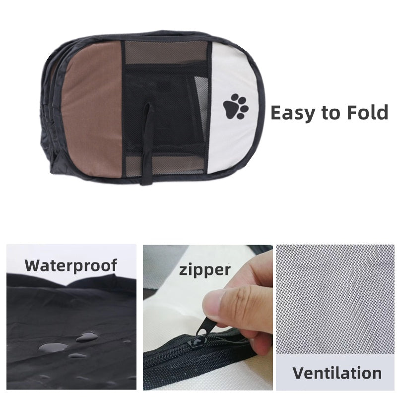 Portable Pop Up Pet Playpen Tent for Dogs & Cats - Indoor & Outdoor Use - Perfect for Camping, Travel, and Backyard Play