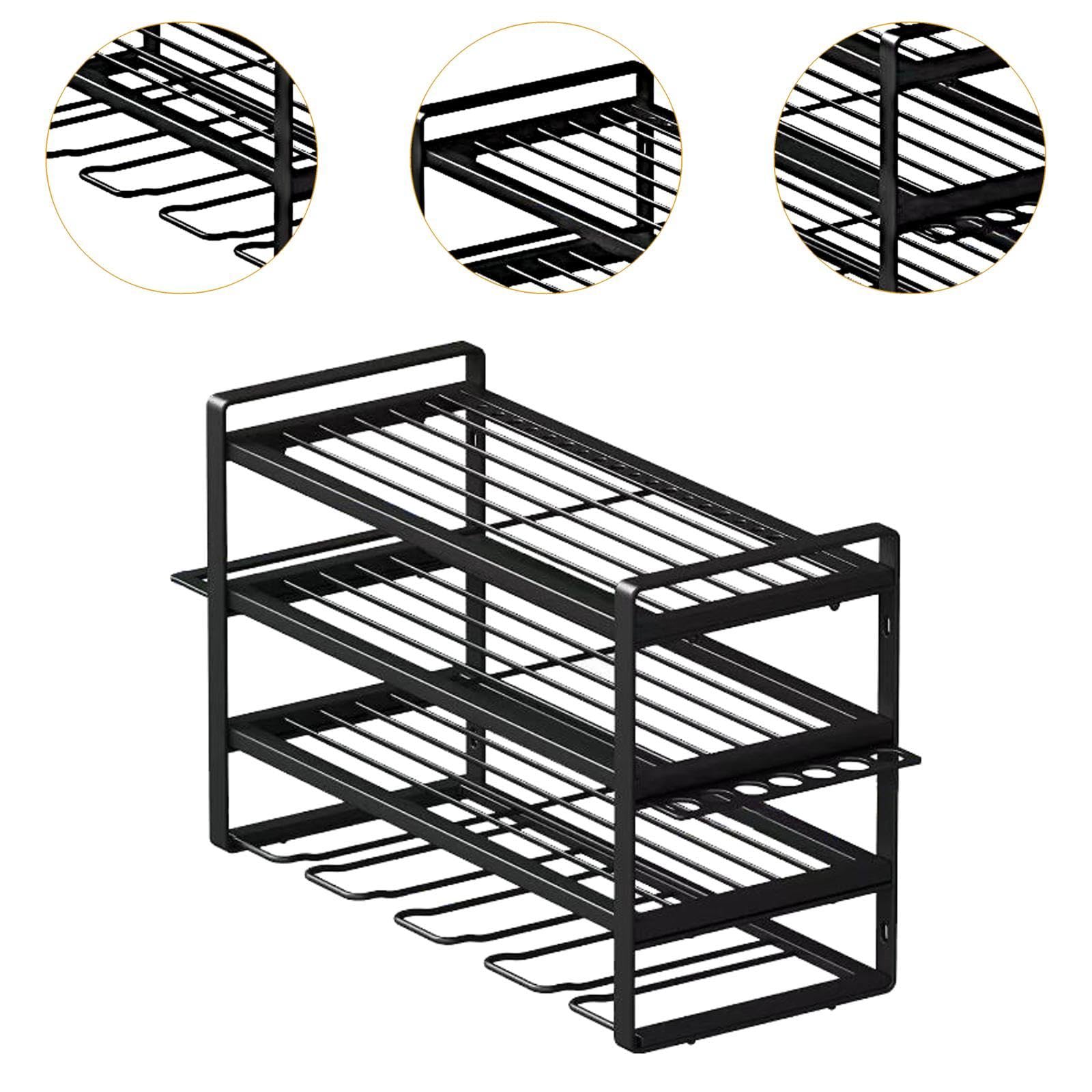 Gralara Heavy Duty Power Tool Storage Rack - Wall Mounted Organizer for Garage, Workshop & Home - Perfect for Drills, Saws & Power Tools Organization