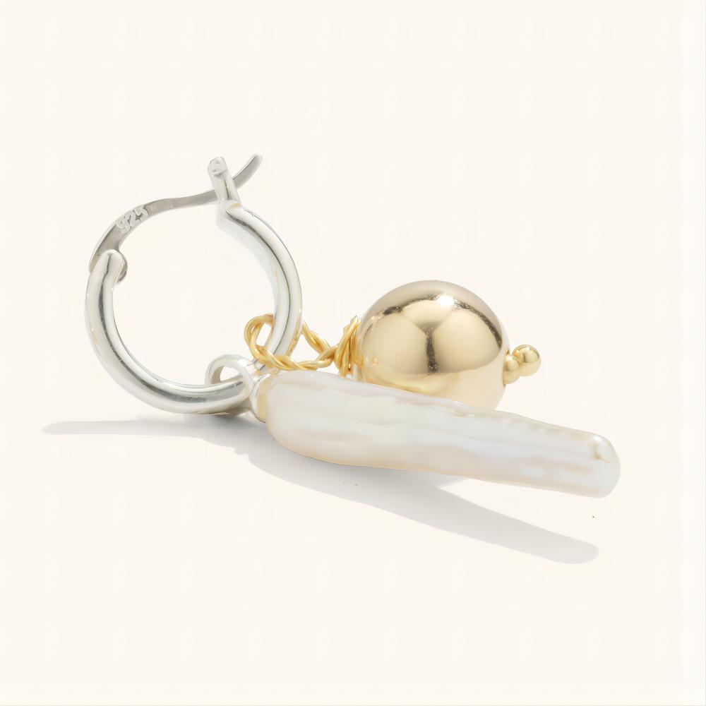 Elegant Baroque Pearl Drop Earrings for Women - Vintage Style Handmade Jewelry - Perfect for Weddings, Parties & Special Occasions
