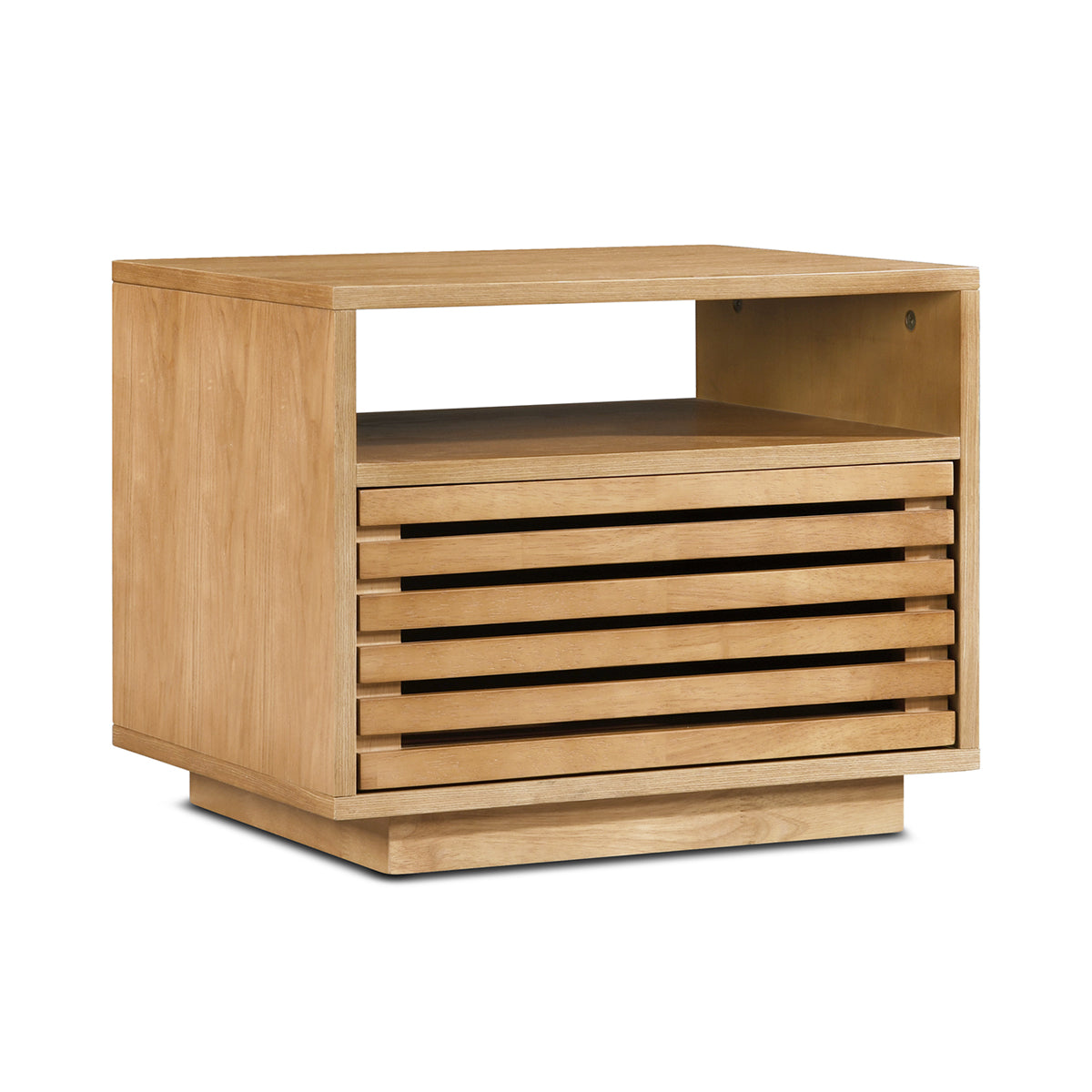 Modern Wooden Nightstand with Drawer - Stylish Bedside Table for Bedroom, Living Room, or Office - Perfect for Storing Books, Lamps, and Essentials