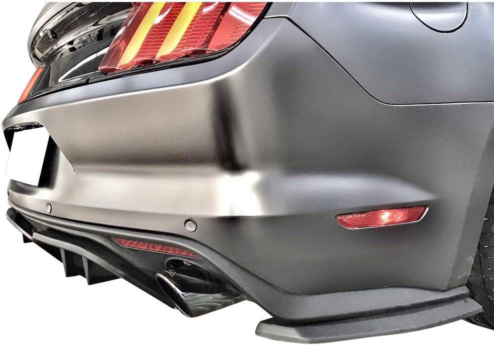 Premium Rear Diffuser for 2015-2017 Ford Mustang (Excluding GT350) - Enhance Aerodynamics & Sporty Look for Street or Track Racing