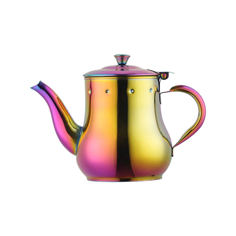 Premium Stainless Steel Teapot with Removable Tea Infuser - 500ml Mirror Finish Tea & Coffee Pot for Home, Office, or Gift - Perfect for Brewing Loose Leaf Tea, Herbal Infusions, and Coffee