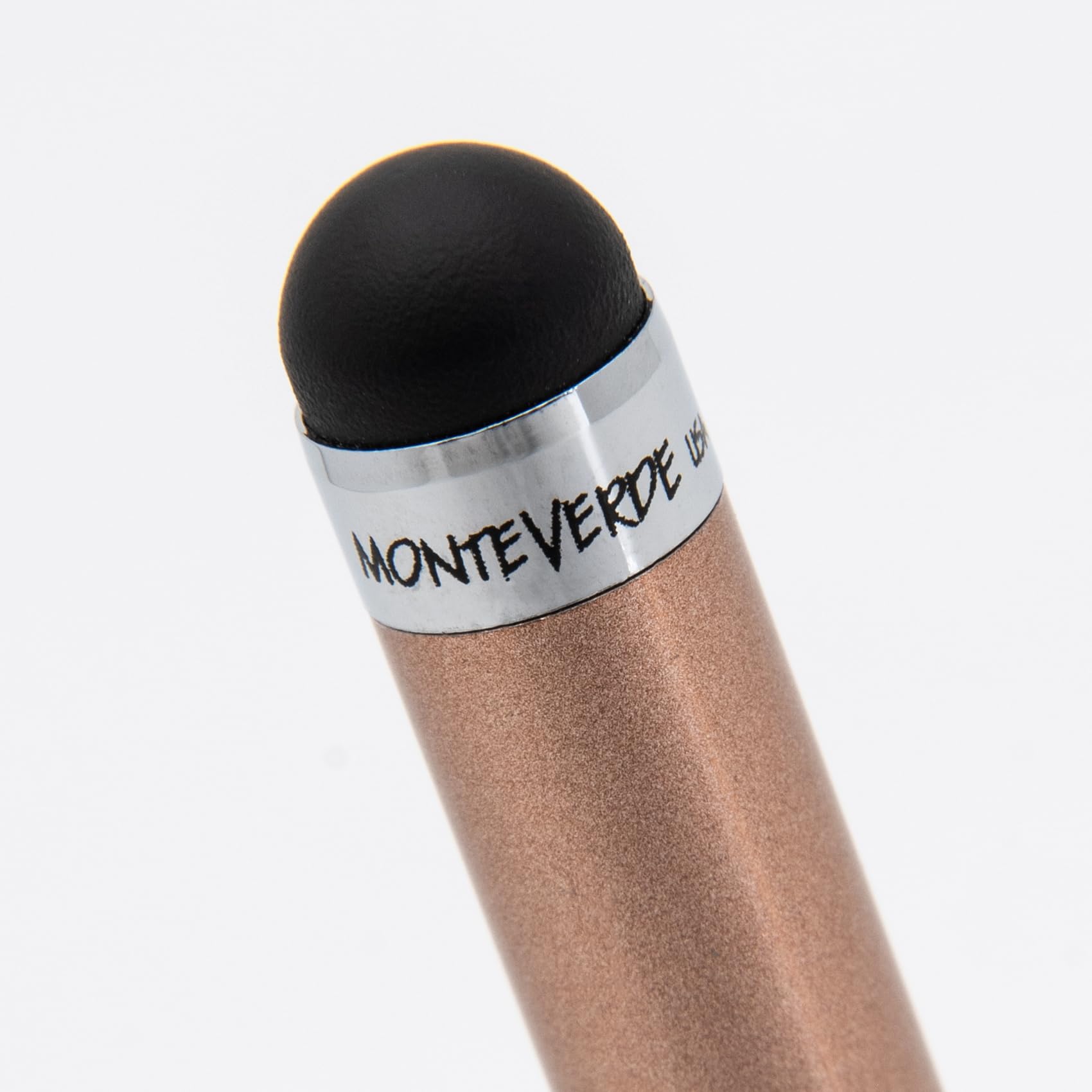 Monteverde USA Poquito Ballpoint Pen with Stylus - Copper Ballpoint Pen with Touchscreen Stylus (MV10262) | Perfect for Note-Taking, Signing Documents & Using Touchscreen Devices