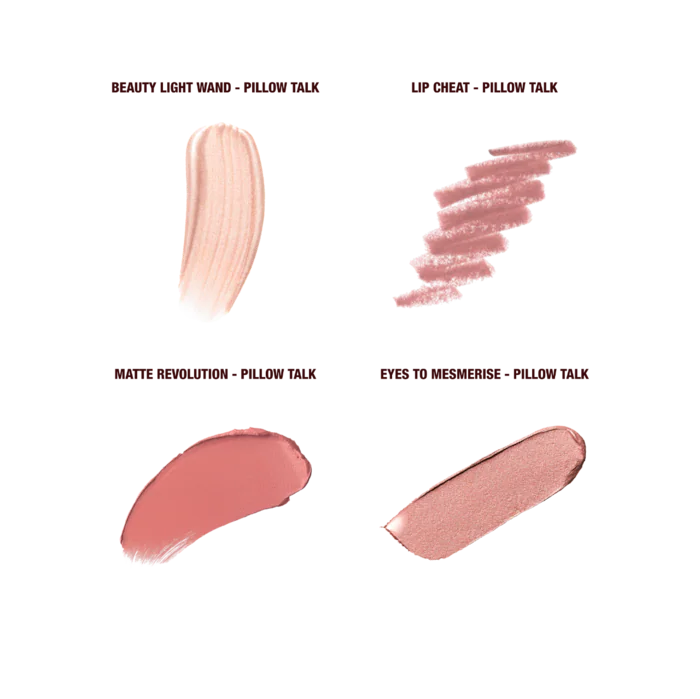 Charlotte Tilbury Pillow Talk On the Go Set - Portable Lip & Cheek Duo for Flawless Makeup Touch-Ups | Perfect for Travel, Date Night & Everyday Glam