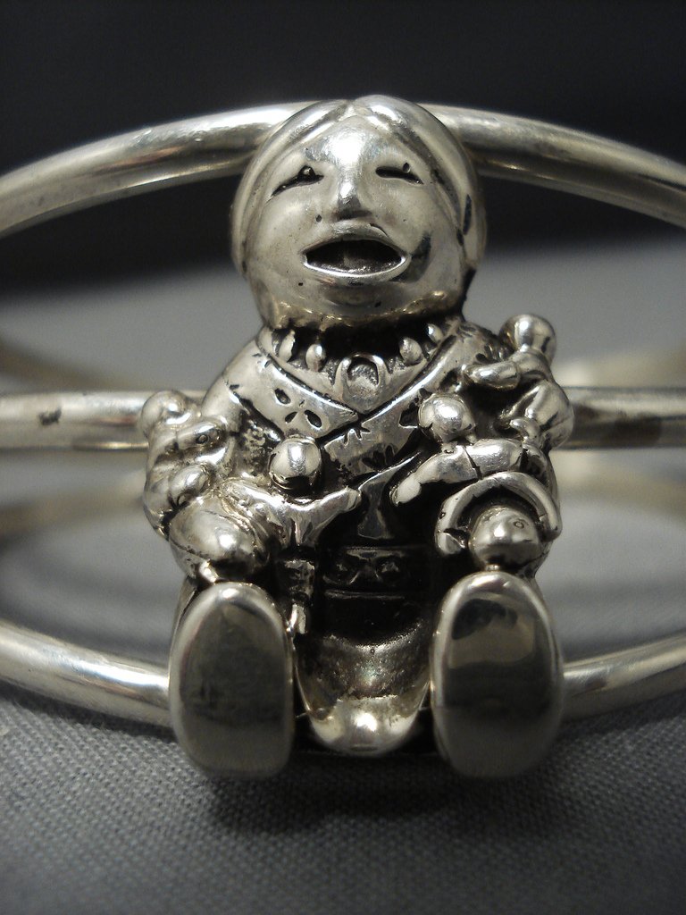 Vintage 3D Sterling Silver Navajo Cuff Bracelet - Authentic Native American Jewelry for Women - Perfect for Boho Fashion, Western Style & Special Occasions
