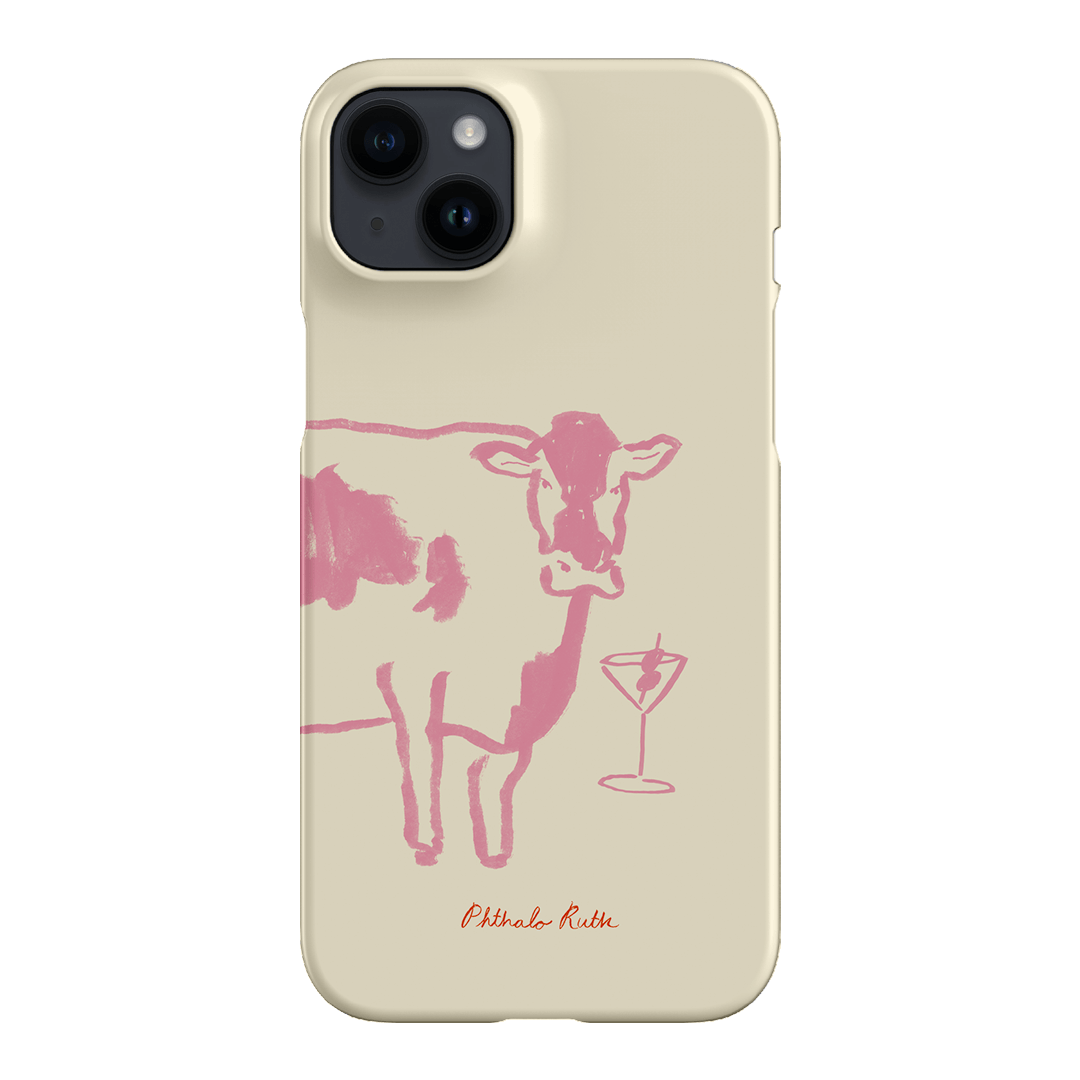 Pink iPhone Case for Women - Cute & Trendy Mootini Design, Slim Protective Cover for iPhone 13/14/15 - Perfect for Everyday Use, Work & Travel
