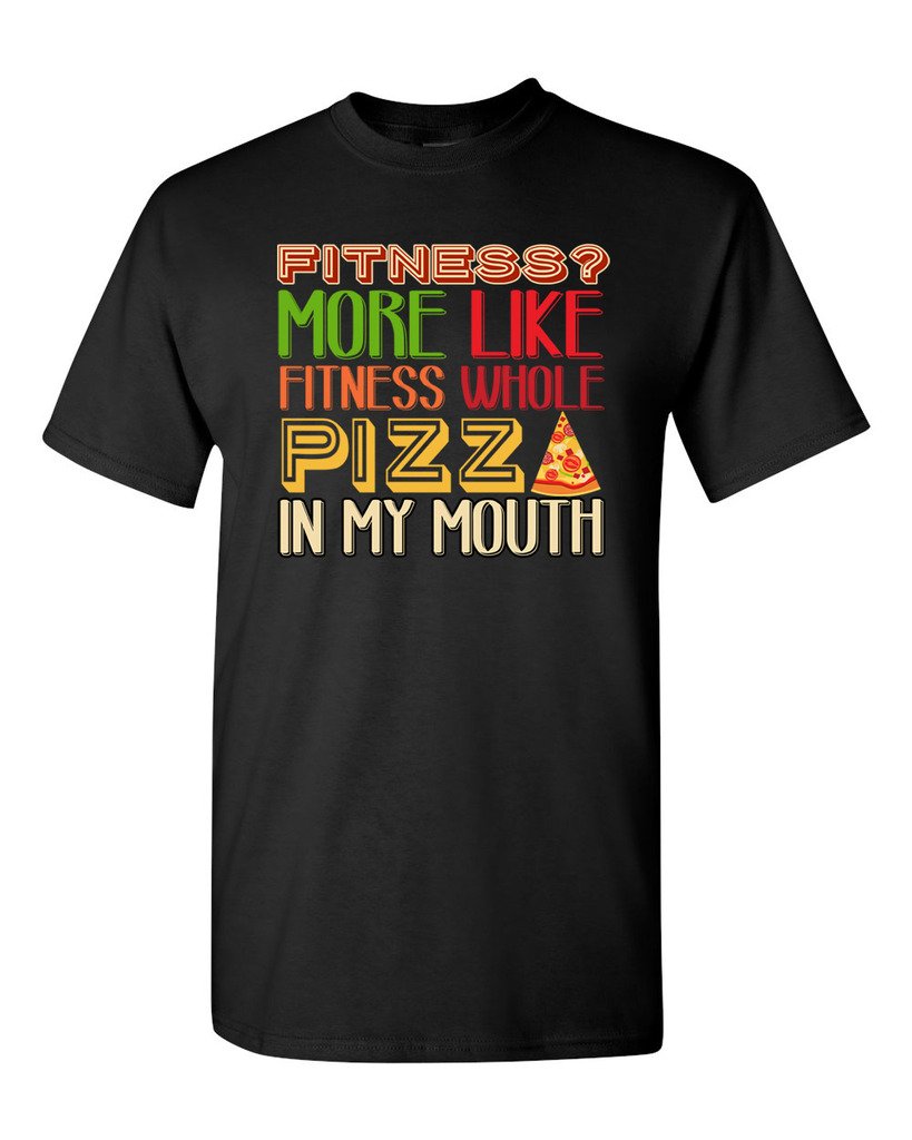 Funny Fitness Whole Pizza T-Shirt for Adults - Gym & Workout Humor Tee - Perfect for Gym Lovers, Pizza Enthusiasts & Fitness Motivation