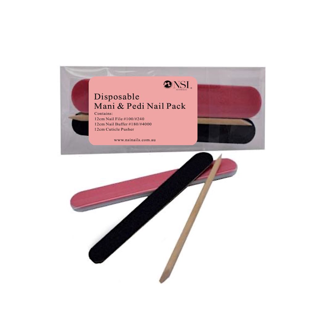 Disposable Manicure & Pedicure Nail Pack Mini - Perfect for Travel, Salon & At-Home Nail Care
