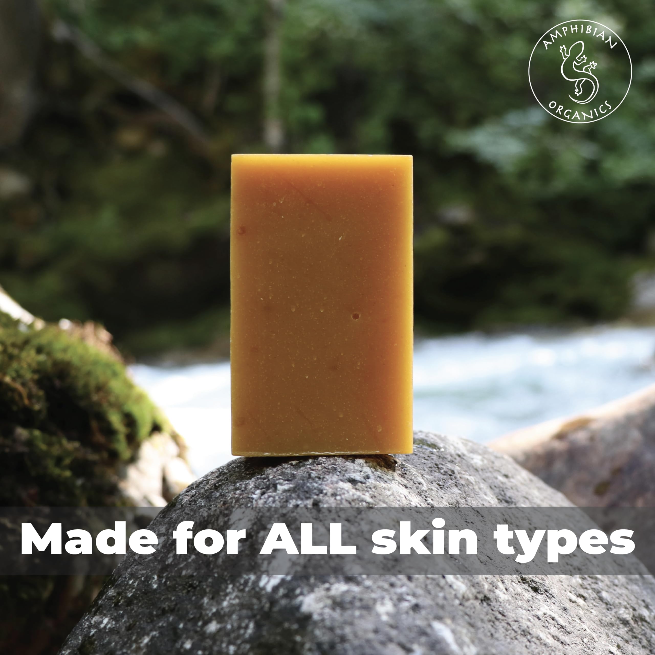 Organic Turmeric Soap with Kojic Acid & Coconut Oil - Vegan, All Skin Types, Shea Butter, Made in USA - Brightening & Glowing Skin for Face & Body
