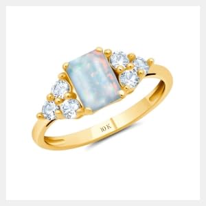 Created Opal | Yellow Gold