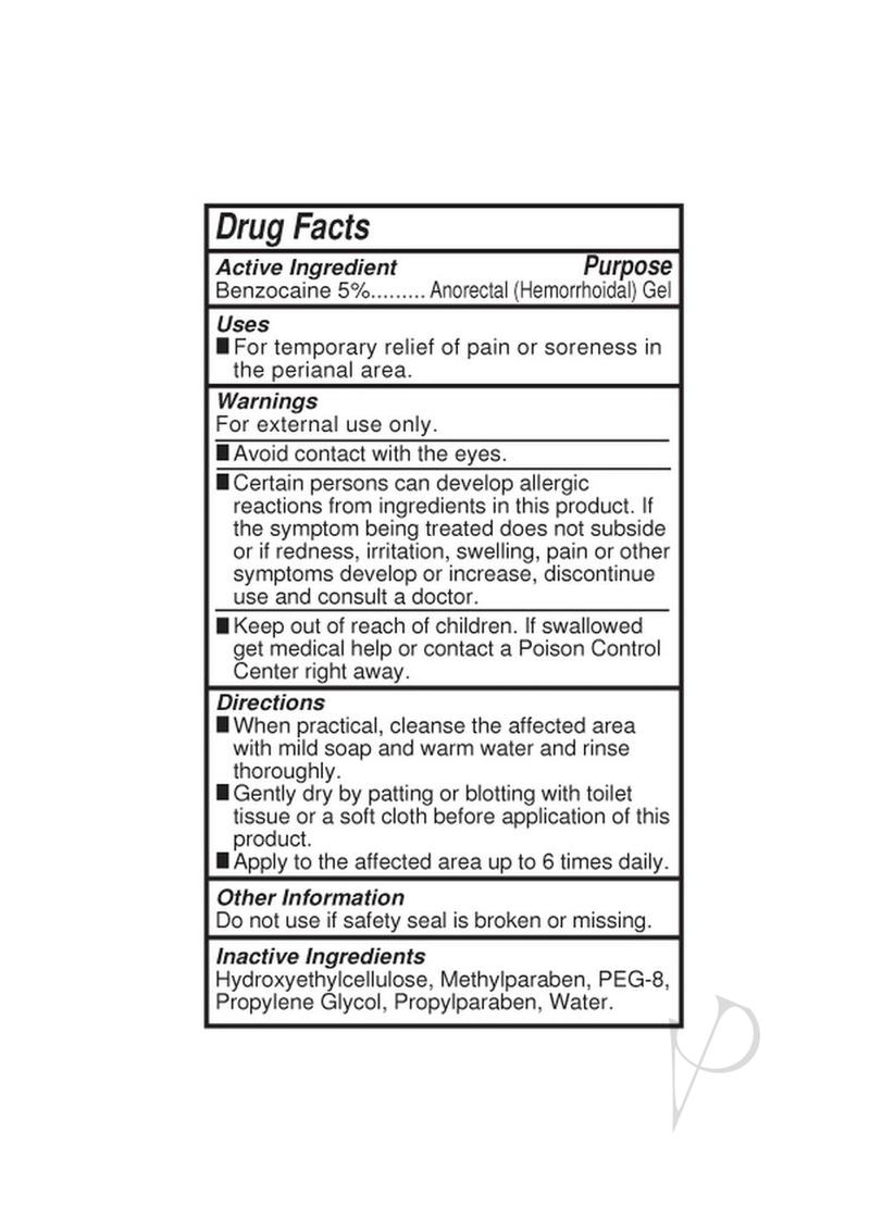 Body Action Anal Glide Desensitizing Water-Based Lubricant - 2oz Anal Numbing Gel for Pain-Free Play & Comfortable Intimacy - Perfect for Anal Sex, Prostate Massage & Personal Exploration