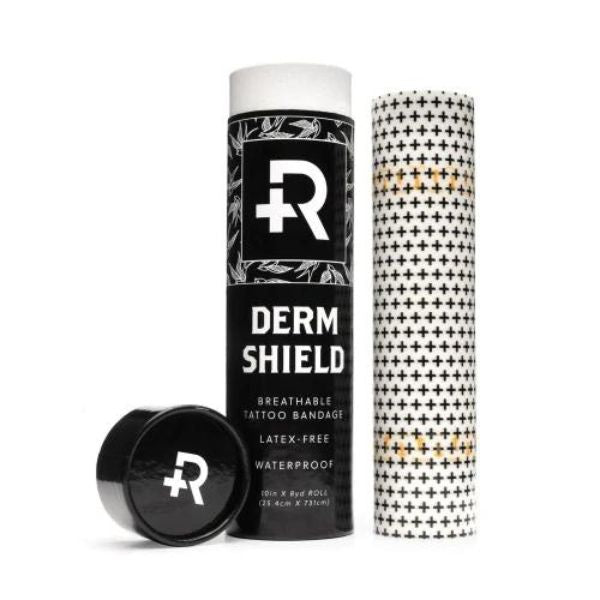Derm Shield Roll for Tattoo Aftercare - Waterproof & Breathable Tattoo Healing Bandage for Fresh Ink Protection - Ideal for Post-Tattoo Recovery & Wound Care