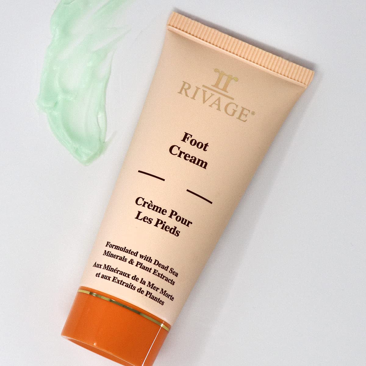 Rivage Natural Dead Sea Minerals Foot Cream 100ml - Enriched with Dead Sea Minerals for Deep Hydration & Cracked Heel Repair | Perfect for Dry, Rough Feet at Home or Spa