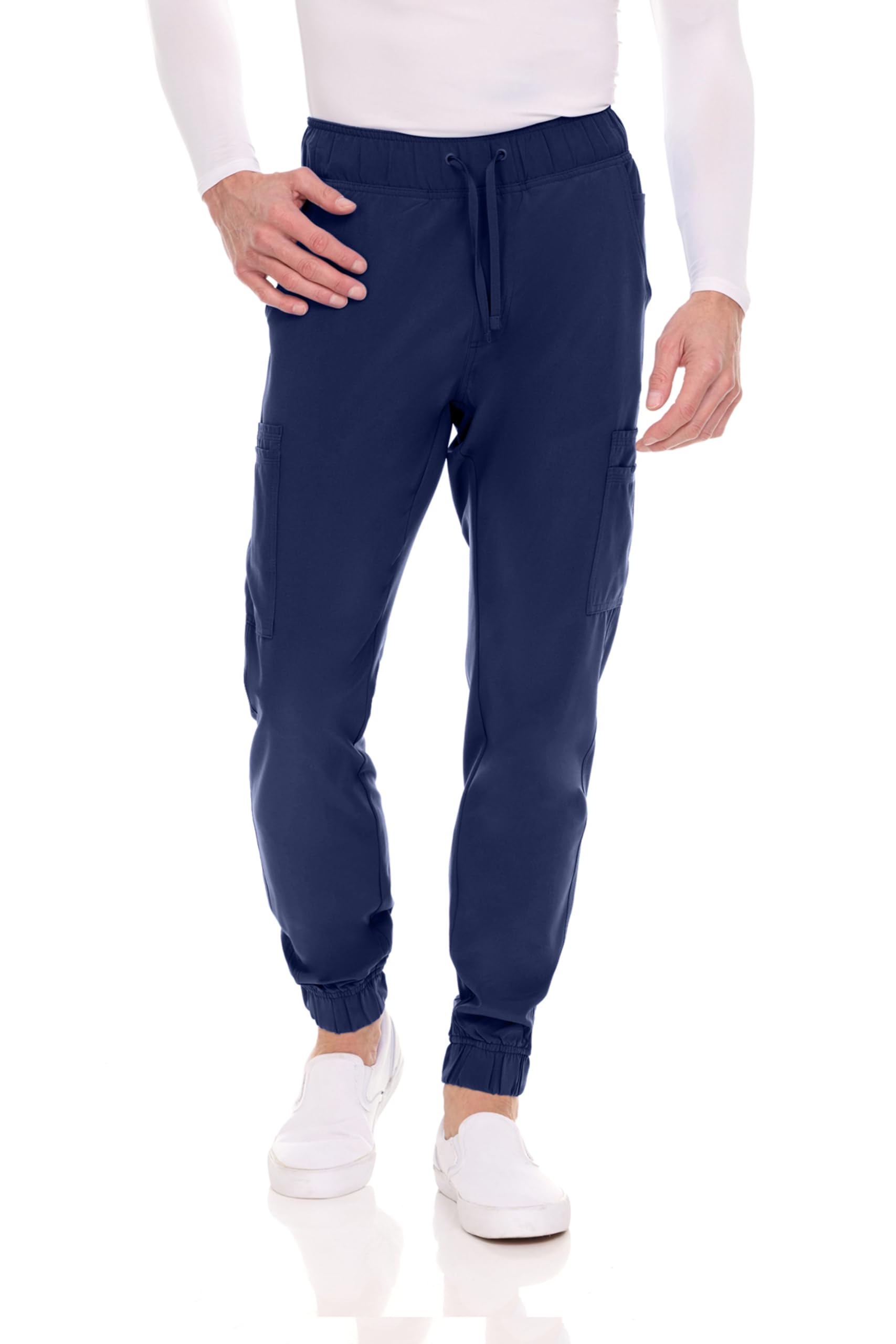 MediChic Men's Stretch Scrub Jogger Pants with 6 Pockets - 8+ Color Options | Comfortable Medical Workwear for Doctors & Nurses