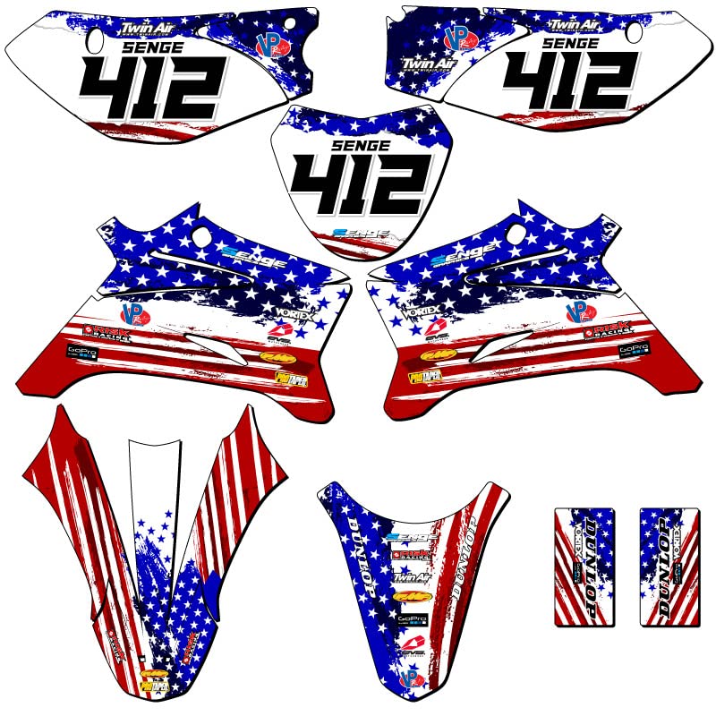 2008-2025 Yamaha TTR 110 Complete Graphics Kit with Rider I.D. - High-Quality Decal Sticker Set for Dirt Bike Customization - Perfect for Motocross, Trail Riding & Off-Road Adventures