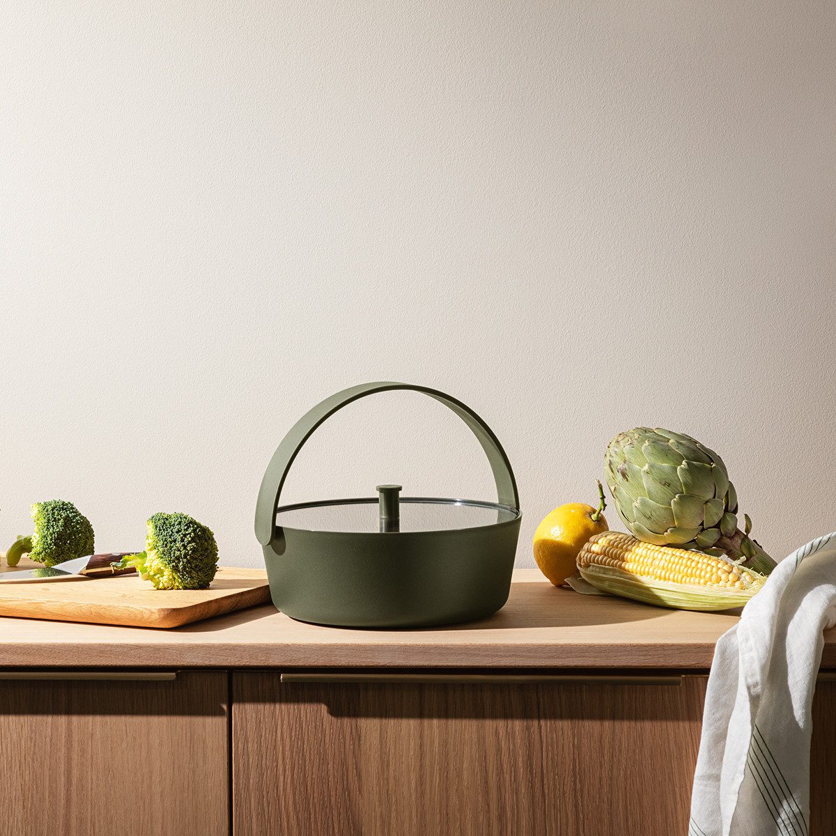 EVA SOLO Green Microwave Steamer – BPA-Free Vegetable & Rice Cooker for Healthy Meals – Perfect for Quick Lunches & Meal Prep