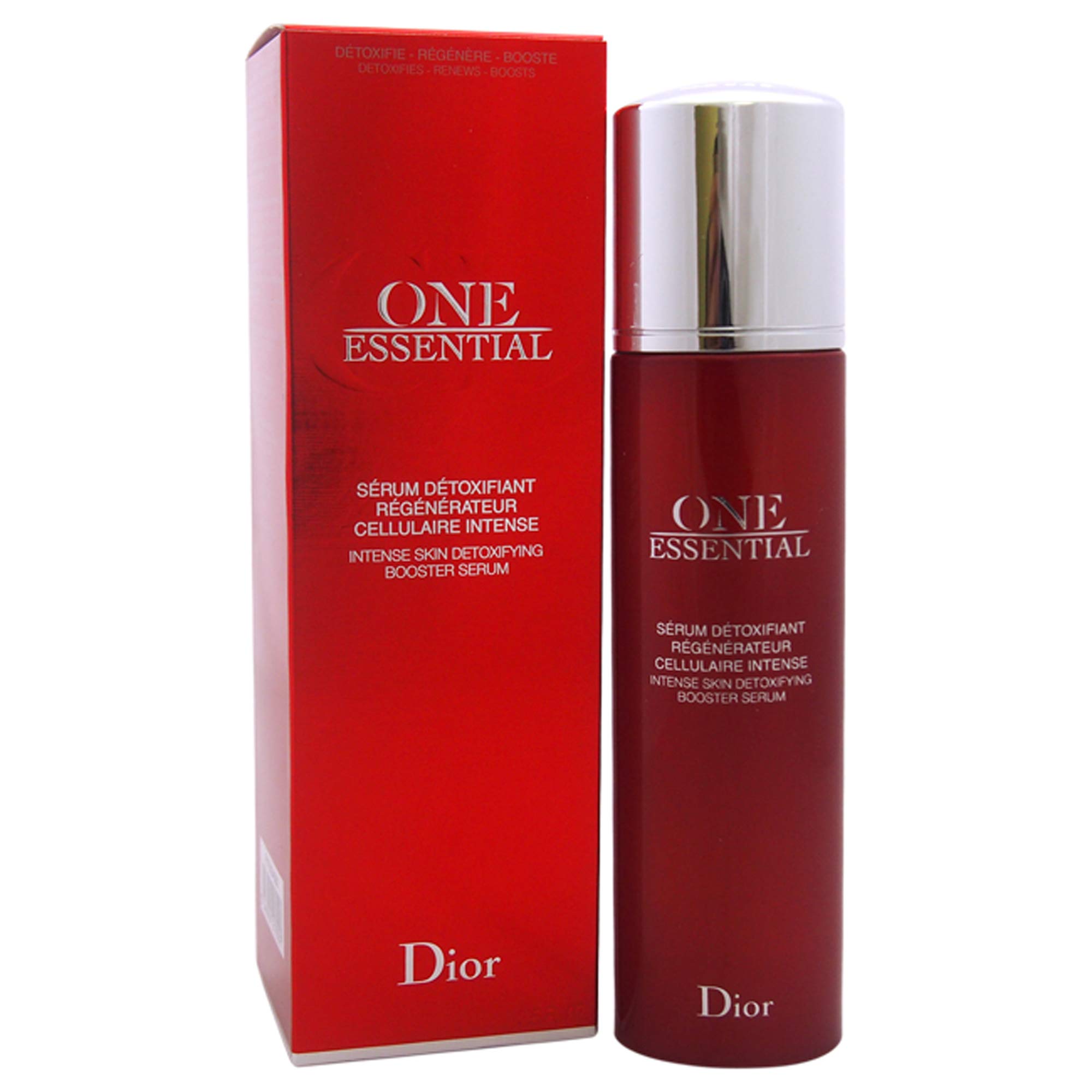 Christian Dior One Essential Intense Skin Detoxifying Booster Serum for Men & Women - 2.5 oz | Anti-Aging, Brightening & Hydrating Face Serum for Daily Skincare Routine