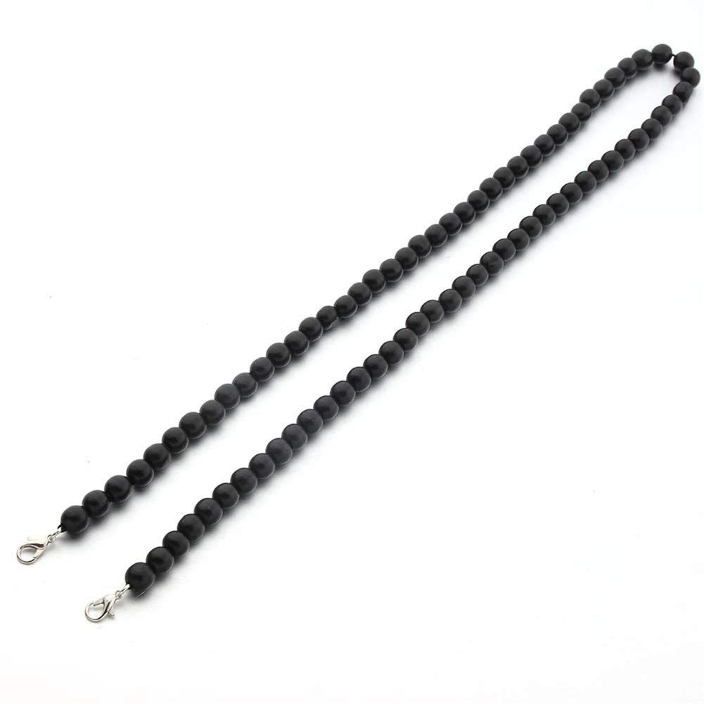 Stylish Acrylic Wooden Beaded Eyeglass Chain Necklace - Adjustable Face Mask Holder & Glasses Strap for Women & Men - Perfect for Reading, Driving, and Outdoor Activities