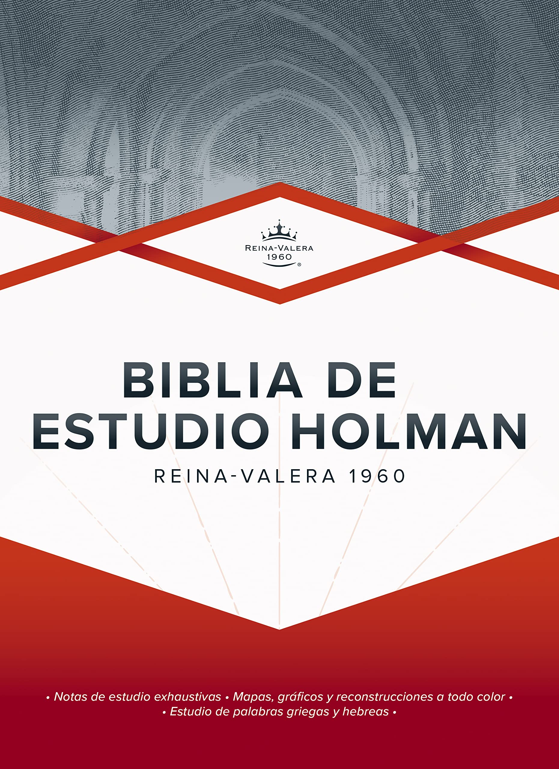 RVR 1960 Holman Study Bible - Black Hardcover Spanish Edition | Premium Leather Bound Bible for Worship, Bible Study & Devotional Reading