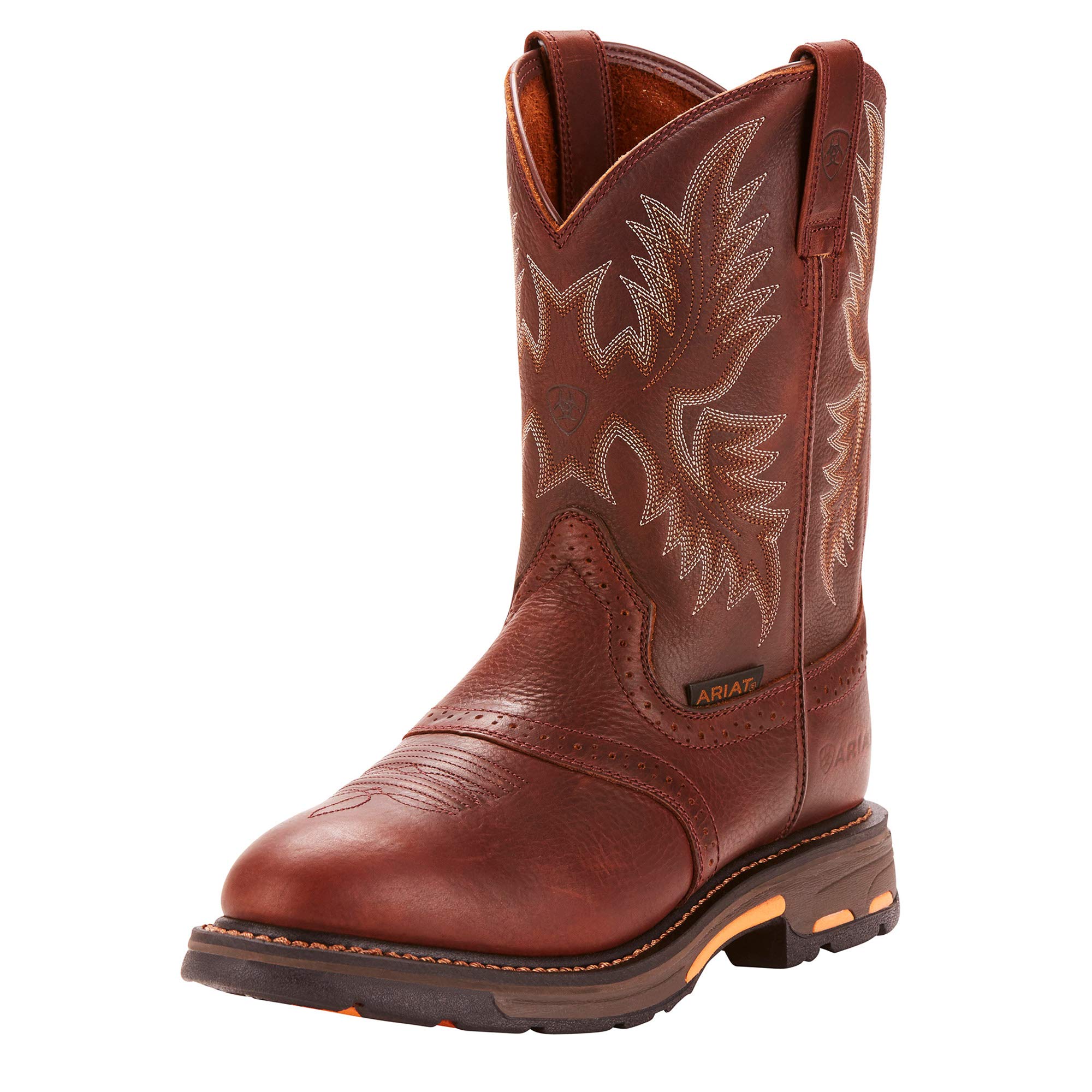 Ariat Men's Workhog Composite Toe Work Boot - Waterproof, Steel Shank, Slip Resistant for Construction, Farming & Outdoor Work