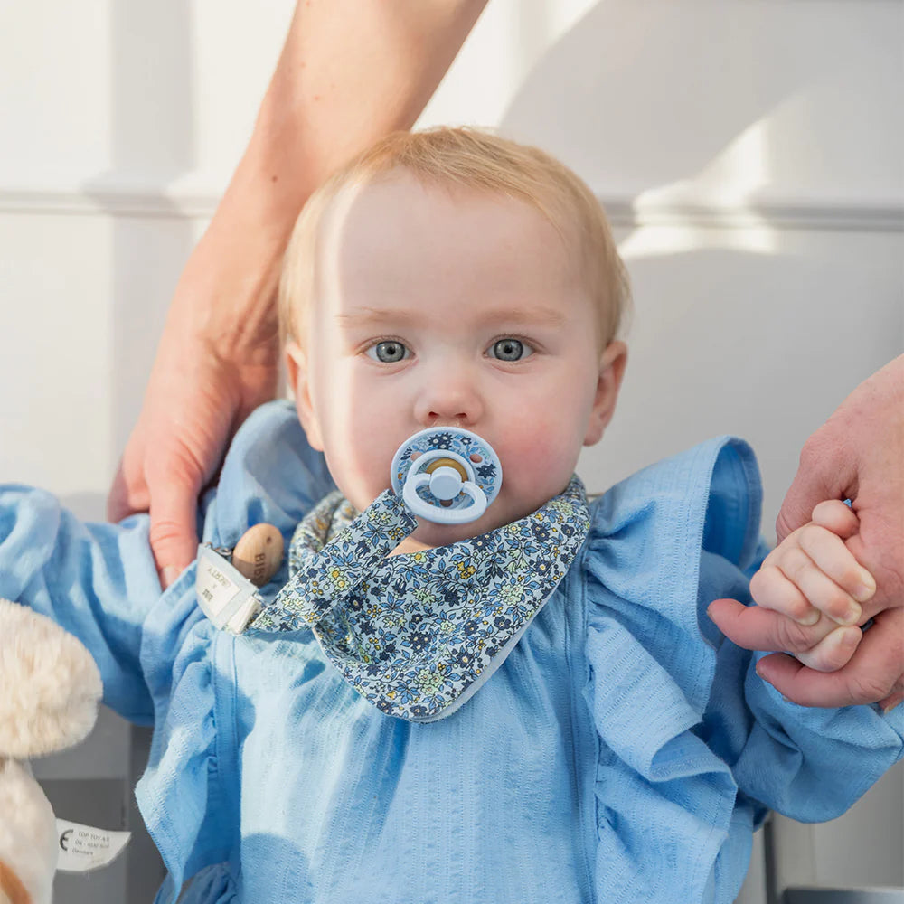 BIBS x Liberty Pacifier Clip - Stylish Baby Accessory for Secure Pacifier Attachment | Perfect for Strollers, Car Seats & Diaper Bags