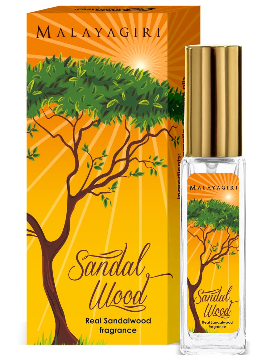 Parag Fragrances Malyagiri Sandalwood Perfume Spray - 50ml & 8ml Travel Size Combo (Premium Natural Sandalwood Scent) | Unisex Fragrance for Men & Women | Perfect for Daily Wear, Office & Special Occasions