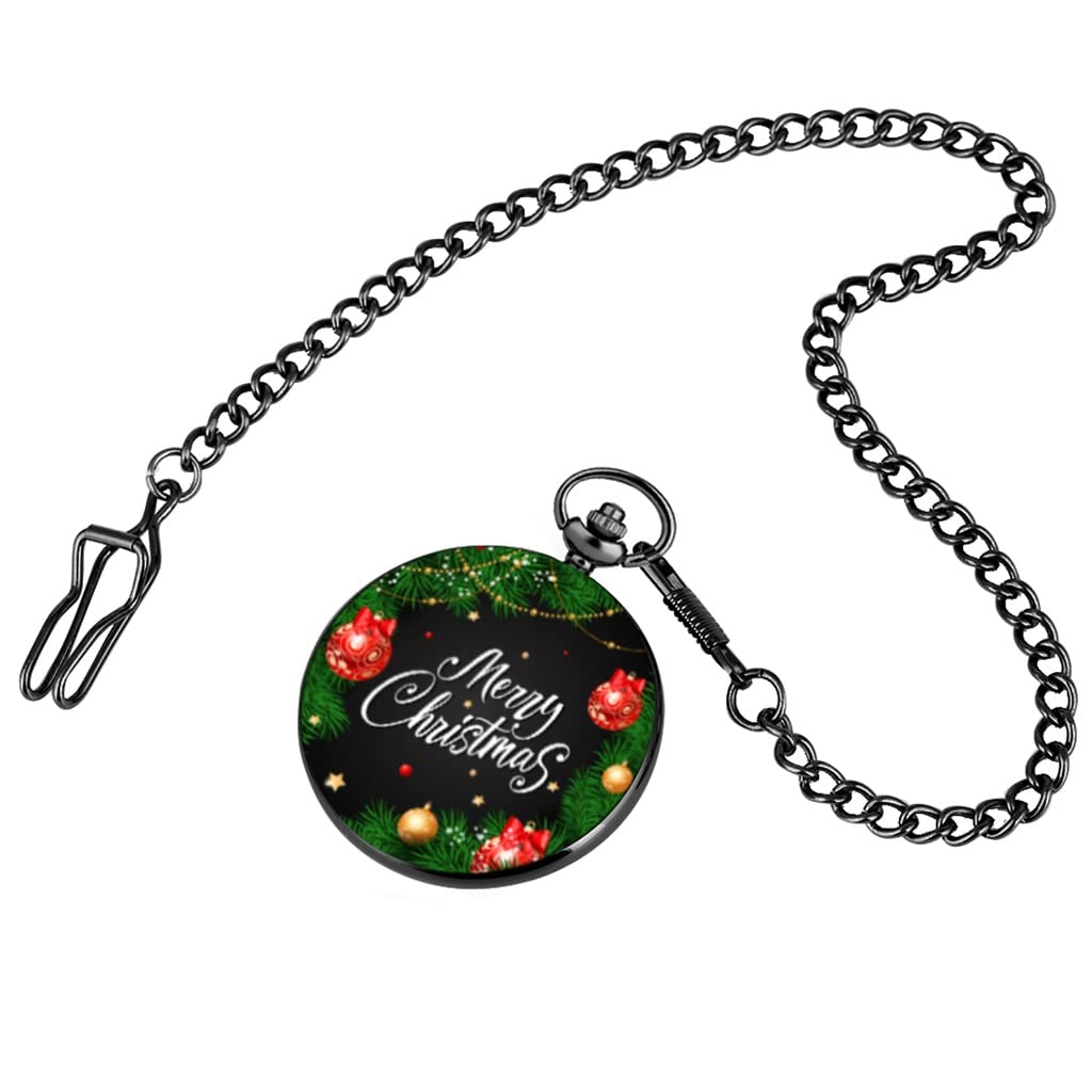 Vintage Pocket Watch for Men & Women - AmBAYZ Elegant Quartz Pocket Watch with Chain, Perfect Christmas Gift for Friends & Loved Ones | Ideal for Weddings, Proms, and Special Occasions