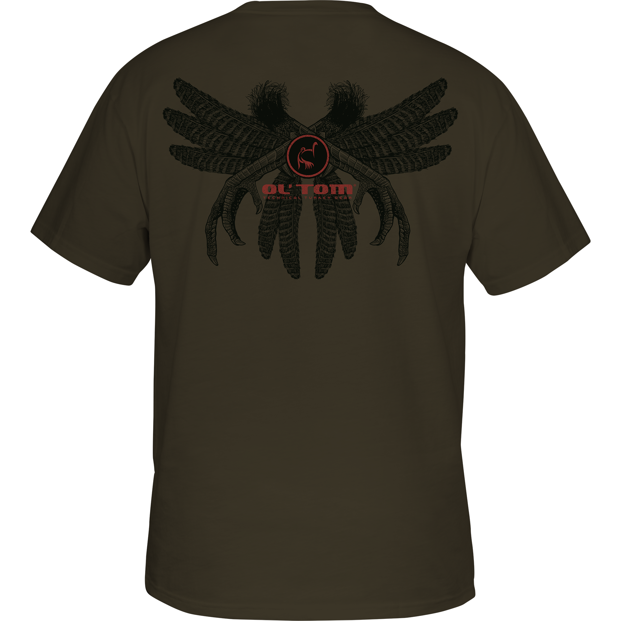 Ol' Tom Spur and Feather Graphic T-Shirt for Men - Vintage Western Style Tee for Casual Wear, Outdoor Adventures & Country Events