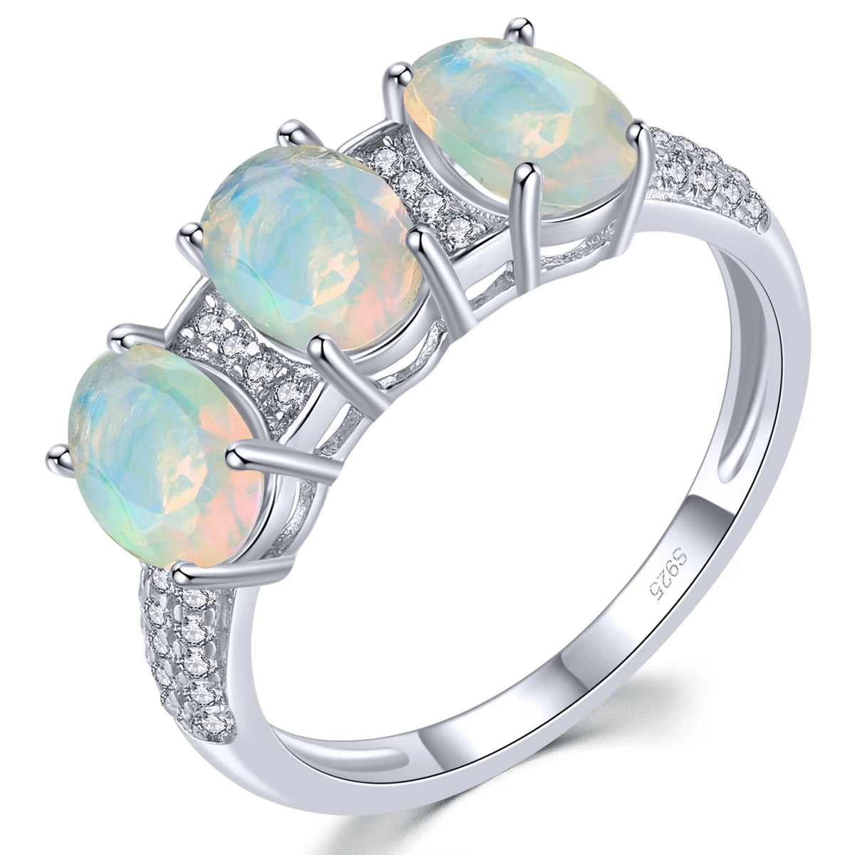 Eternal Coast Ring for Women - Elegant Sterling Silver Stackable Band with Cubic Zirconia - Perfect for Everyday Wear, Gift Giving & Special Occasions