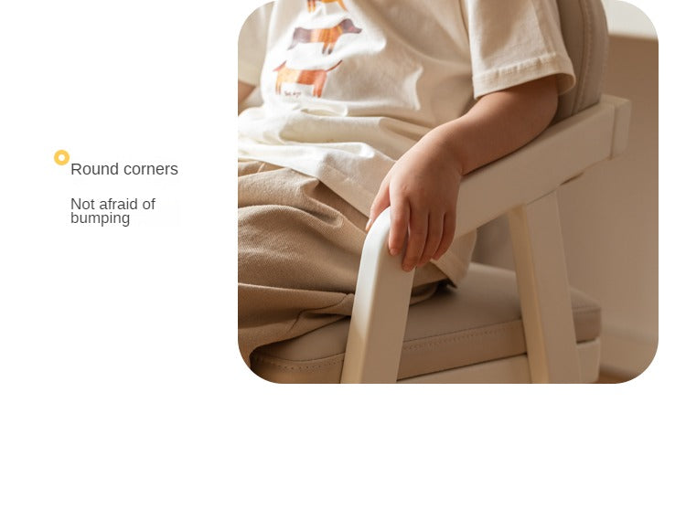 Birch Solid Wood Kids Cream Lift Chair - Comfortable & Stylish for Bedroom, Nursery, or Playroom
